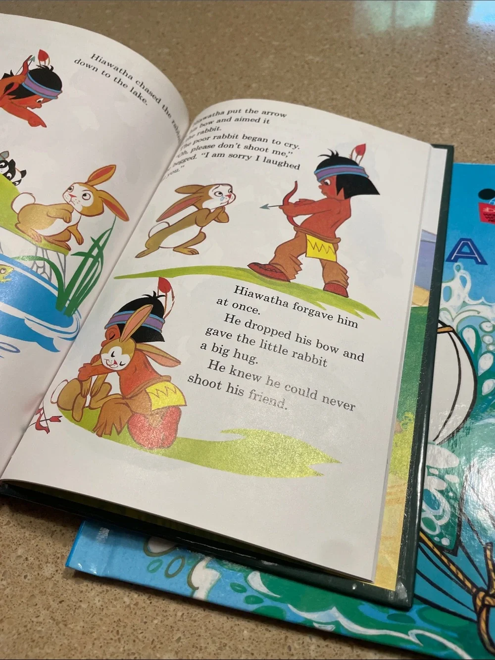 Disney Little Hiawatha Kids Book - Blue Cover